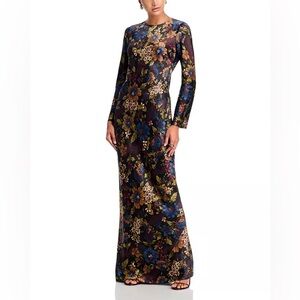 Veronica Beard Gemma Floral Long-Sleeve Maxi Dress $890 NEW with tag
